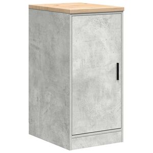 vidaXL Garagekast 40x51x85 cm massief grenenhout betongrijs