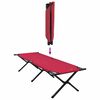 vidaXL Opvouwbaar Camping Bed Rood Oxford stof