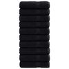 vidaXL Gastendoek SOLUND 25 st Zwart 100 x 150 cm 550 gsm