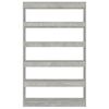 vidaXL Boekenkast/kamerscherm 100x30x166 cm betongrijs