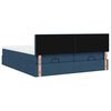 vidaXL Ottoman bed met matrassen 160x200cm stof blauw