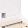 vidaXL Bed met boekenkast zonder matras grenenhout wit 135x190 cm