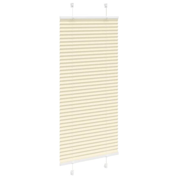 vidaXL Pliss&eacute; rolgordijn 55x100 cm stofbreedte 54,4 cm polyester cr&egrave;me