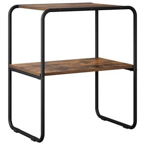 vidaXL Wandtafel Gerookt eiken 60 x 42,5 x 70 cm Bewerkt hout