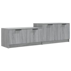 vidaXL Tv-meubel 158,5x36x45 cm bewerkt hout grijs sonoma eikenkleurig
