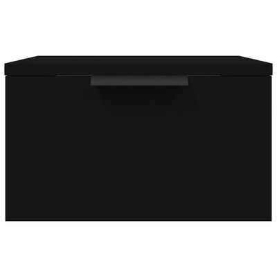 vidaXL Nachtkastje wandgemonteerd 34x30x20 cm zwart