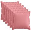 vidaXL Kussensloop 6 pcs HOUTEN Roze 30 x 30 cm Faux Linnen