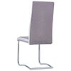 vidaXL Eetkamerstoelen 4 st stof taupe