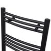 vidaXL Radiator / handdoekenrek gebogen 500x1160 mm zwart