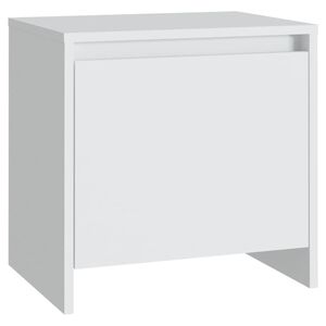 vidaXL Nachtkastje 45x34x44,5 cm bewerkt hout wit