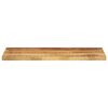 vidaXL Tafelblad rechthoekig 90x20x2,5 cm massief ruw mangohout