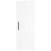vidaXL Hoge kast 34,5x34x180 cm bewerkt hout hoogglans wit