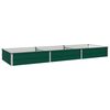 vidaXL Verhoogd Tuinbed Groen 240 x 80 x 24 cm koudgewalst stalen