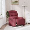 vidaXL Fauteuil verstelbaar elektrisch stof wijnrood