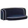 vidaXL Hondenbank inklapbaar 73x67x26 cm pluche blauw