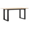 vidaXL Salontafel O-frame 100x50x45 cm massief grenenhout en staal