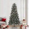 vidaXL Kunstkerstboom met 300 LED Groen 240 cm PVC en Plastic en Staal