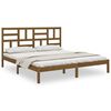 vidaXL Bedframe massief hout honingbruin 200x200 cm
