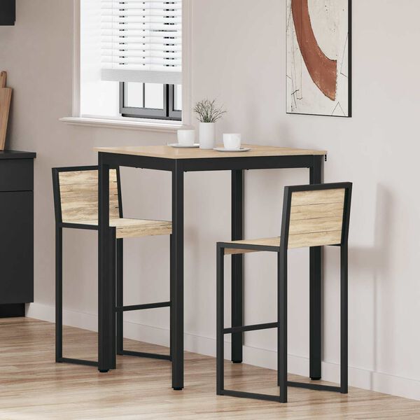 vidaXL Eettafels Bewerkt hout