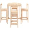 vidaXL 5-delige Barset massief grenenhout