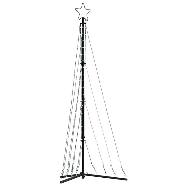 vidaXL LED-kerstboom 339 LEDs kleurrijk 187 cm