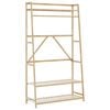 vidaXL Kledingrek met schappen 110x40x180 cm bamboe