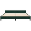 vidaXL Bedframe met hoofdeinde fluweel donkergroen 180x200 cm
