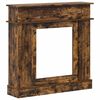 vidaXL Haardomlijsting Gerookt eiken 102 x 26 x 100 cm Bewerkt hout