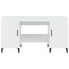 vidaXL Bureau 140x50x75 cm bewerkt hout hoogglans wit