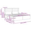 vidaXL Bedframe Grijs Sonoma 200 x 200 cm Massief grenenhout