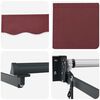 vidaXL Elektrisch Uittrekbaar Zonnescherm Bordeaux Rood 3 x 2 m