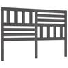 vidaXL Hoofdbord 126x4x100 cm massief grenenhout grijs