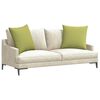 vidaXL Sofa Kussens 2 pcs Lichtgroen 80 x 80 cm Stof