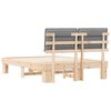 vidaXL Bedframe met Gevoerd Hoofdgedeelte Lichtgrijs 160 x 200 cm