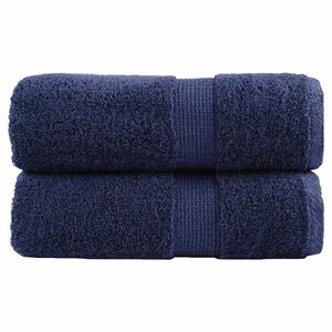vidaXL Premium washandjes SOLUND 2 stuks marineblauw 30x30 cm 600 g/m&sup2;