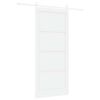 vidaXL Schuifdeur ORKDAL 93 x 211 cm Bewerkt hout Wit