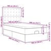 vidaXL Bed met matras 100x200 cm stof lichtgrijs