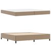 vidaXL Bedframe met matras Cappuccino 200 x 200 cm Stof