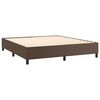 vidaXL Boxspring bed kunstleer bruin 180x200 cm
