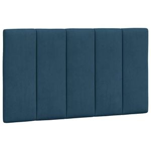 vidaXL Hoofdbordkussen "Hanko" 80 cm fluweel blauw