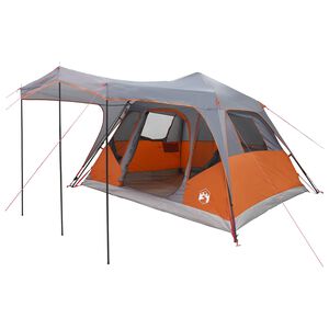 vidaXL Gezinstent met dak Grijs en Oranje 305 x 275 x 190 cm