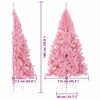 vidaXL Kunstmatig Voorverlicht Kerstboom met 300 LED Roze 180 cm PVC