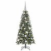 vidaXL Kunstkerstboom met 150 LED Groen 120 cm PVC en Plastic en Staal