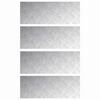 vidaXL Trap Tread 4 st 80 x 30 cm Zilver Aluminium Rechthoekig