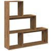 vidaXL Kamerscherm / boekenkast 123x29x123 cm hout artisanaal eiken