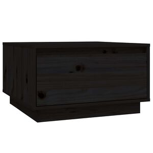 vidaXL Salontafel 55x56x32 cm massief grenenhout zwart