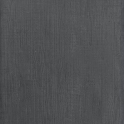 vidaXL Opbergrek 60x30x105 cm massief grenenhout grijs