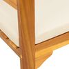vidaXL Bank met kussen Natuurlijke Olie Afwerking 157 x 46 x 82,5 cm