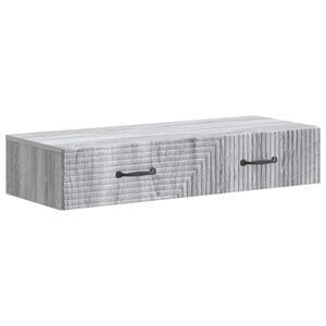 vidaXL Wandmontage Zijtafel Grijs sonoma 87,5 x 34,5 x 17 cm