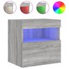 vidaXL Tv-wandmeubels met LED 2 st 40x30x40 cm grijs sonoma eiken
